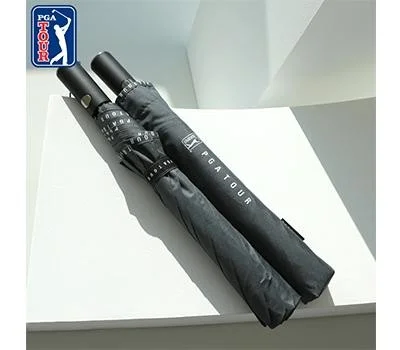 PGA 2단 자동로고 바이어스 우산