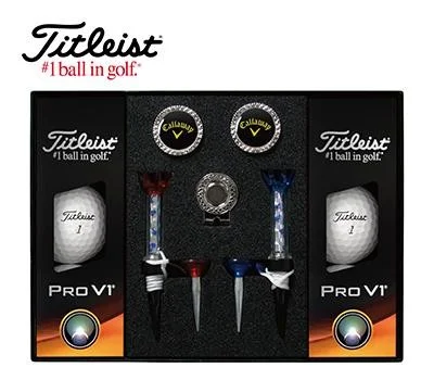 타이틀리스트 Pro V1 골프공 6구 실버 볼마커 자석...