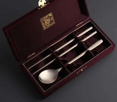 건강 방짜유기 1인 수저세트