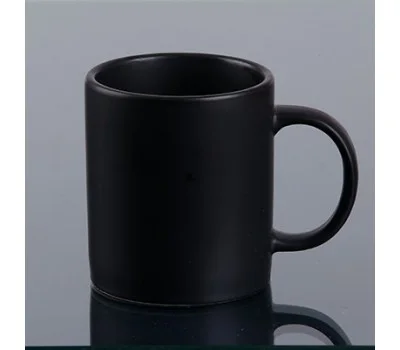 직선 블랙 무광 머그컵
