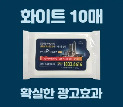 클린데이 전도용 물티슈 10매