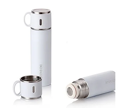 화이트 컵 겸용 보온병500ml