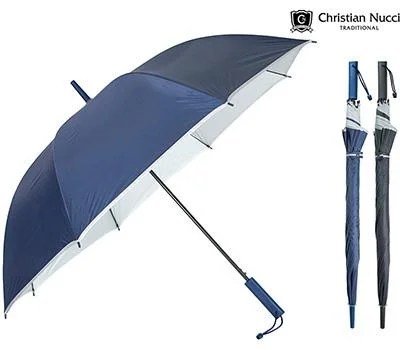 크리스찬누찌 무지실버 FRP 장자동우산