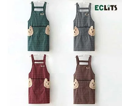 에클리츠 스마일 앞치마 면앞치마