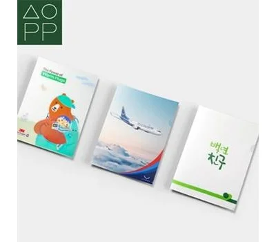 L홀더 L자파일  칼라인쇄 0.2T