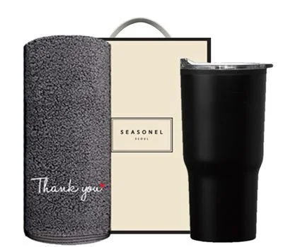 시즈넬 선물세트 송월타올 땡큐190gM6텀블러