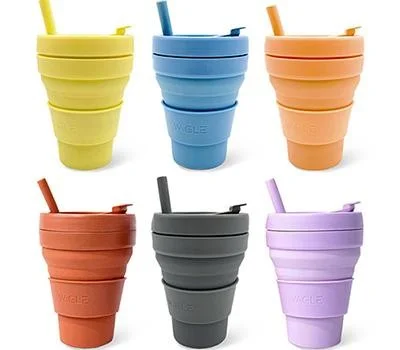 실리콘 접이식 텀블러 475ml 6종