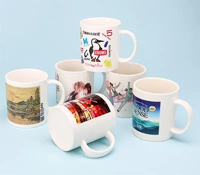 포토머그컵 직선 화이트 13온스 390ml