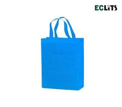 단색 부직포 가방 블루  소  25 x 30 x 10