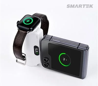 스마텍 일체형 보조배터리 5000mAh 워치충전가능