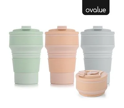 오밸류 접이식 실리콘 텀블러 500ml