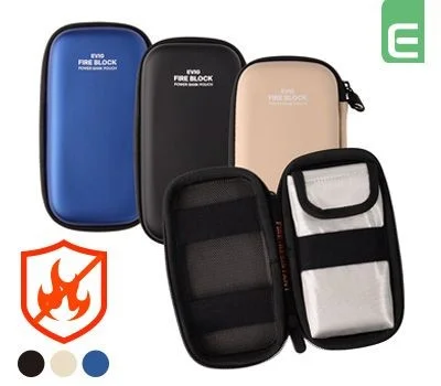 EVIG 보조배터리 화재확산방지 방염파우치 난연가방