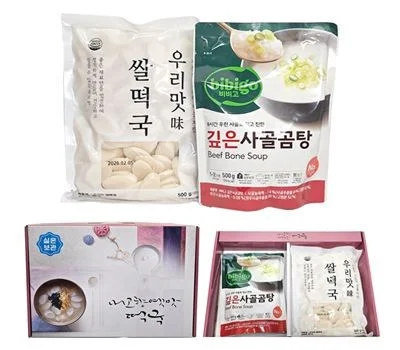 내고향 옛맛 떡국사골곰탕 500g과 쌀떡국 500g