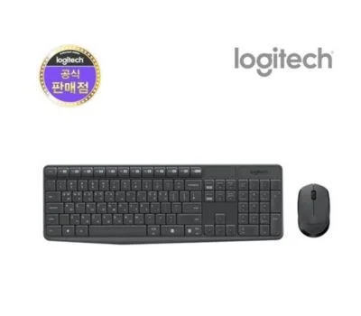 로지텍 무선 데스크탑 키보드 마우스 세트 MK235