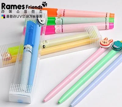 라메스프렌즈 형광펜 러블리노크펜 페트케이스세트
