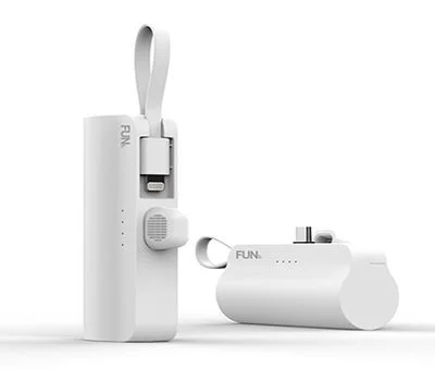 펀닷 원통형배터리 초소형 보조배터리 5000mAh