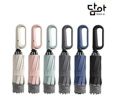담아 10K 비너그립 3단 자동 거꾸로 우산